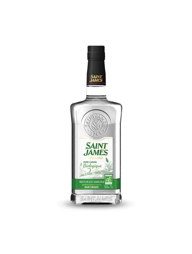 SAINT JAMES rhum blanc  BIO 56,5%