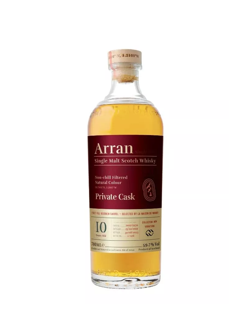 ARRAN 10 Ans 2012 First Fill Bourbon Single Cask News Vibrations 59.7%